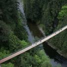 Парк и подвесной мост капилано в северном ванкувере, канада